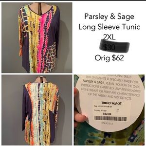 Parsley and Sage - Tunic - 2XL - NWT